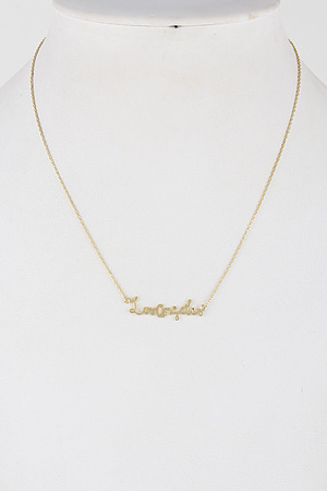 Los Angeles Written Necklace 7ACE8
